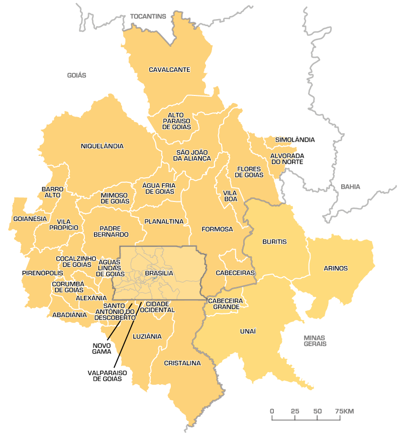 mapa da região da ride df